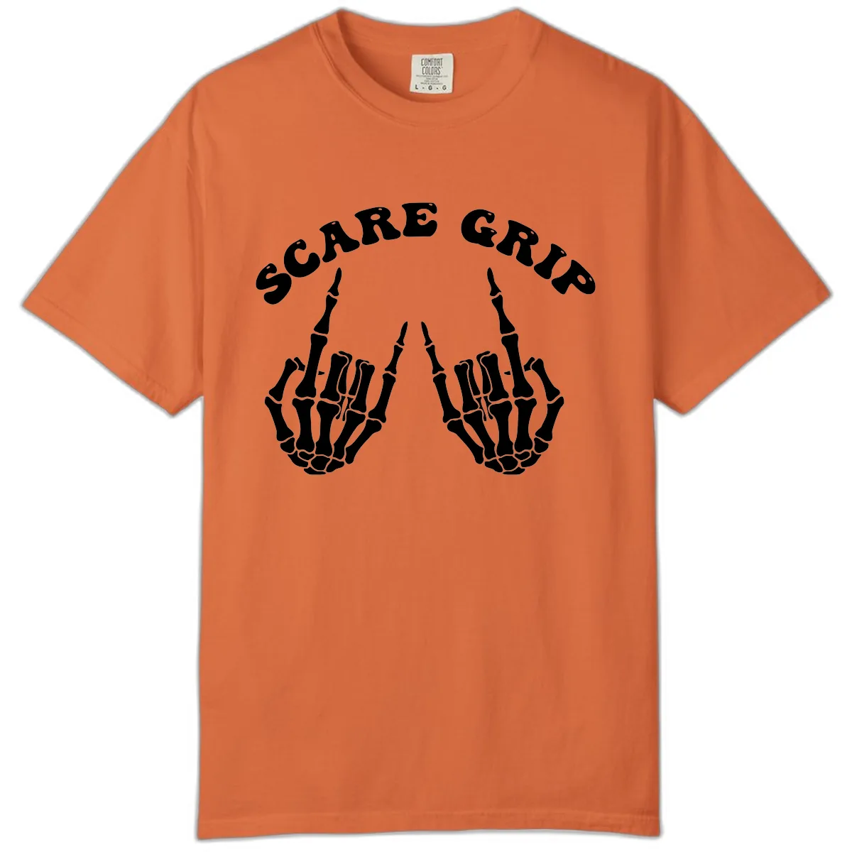 Scare Grip Skeleton Hands Gesture Comfort Color in Burnt Orange