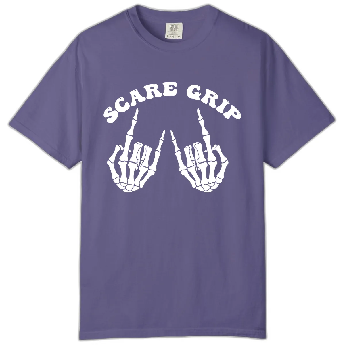 Scare Grip Skeleton Hands Gesture Comfort Color in Grape