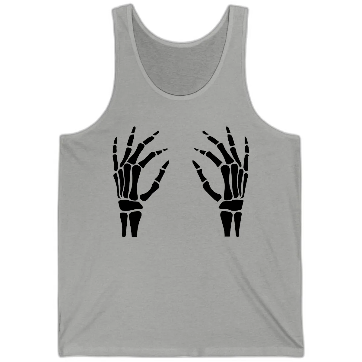 Pair Of Skeletal Hands Reaching Out Tank in Athletic Heather