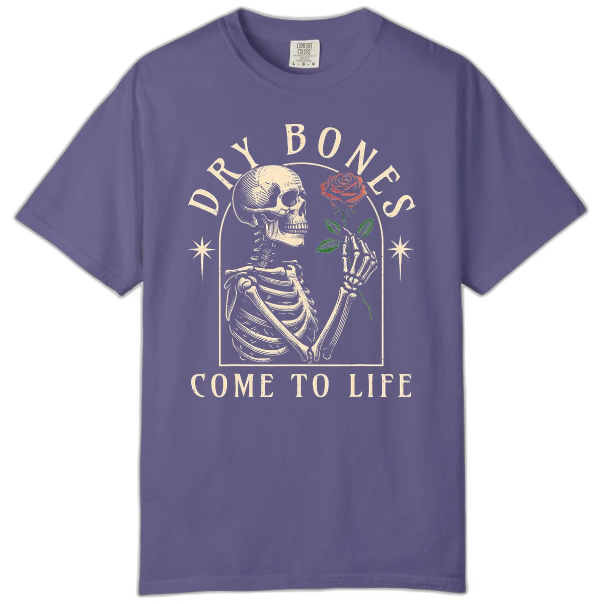 Dry Bones Come To Life Comfort Color in Grape