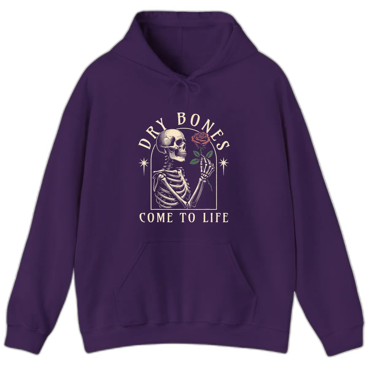 Dry Bones Come To Life Hoodie in Purple