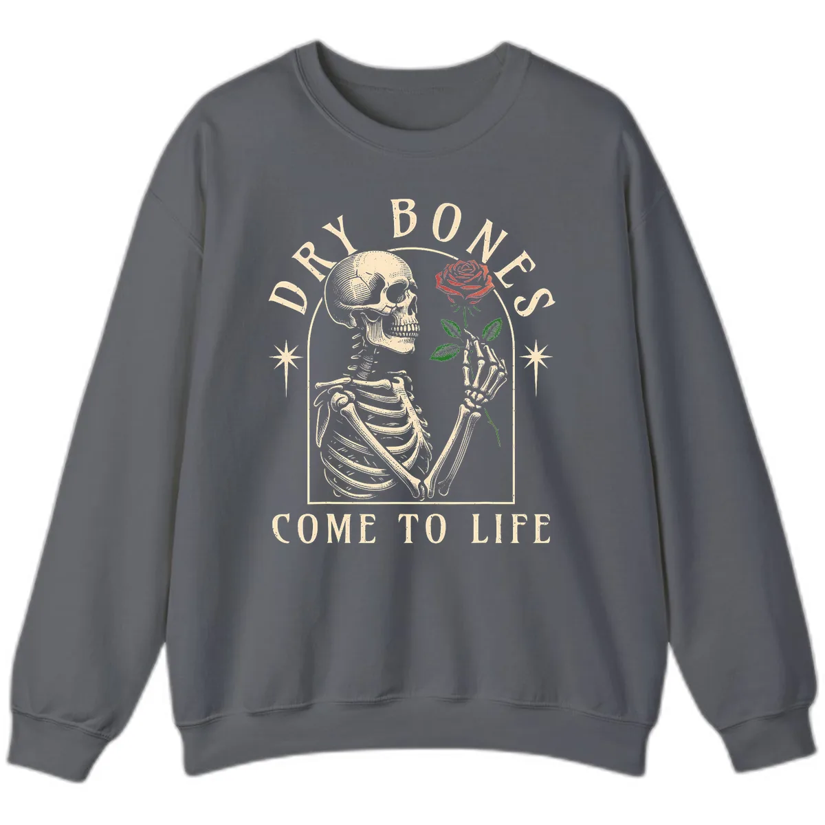 Dry Bones Come To Life Sweatshirt in Charcoal