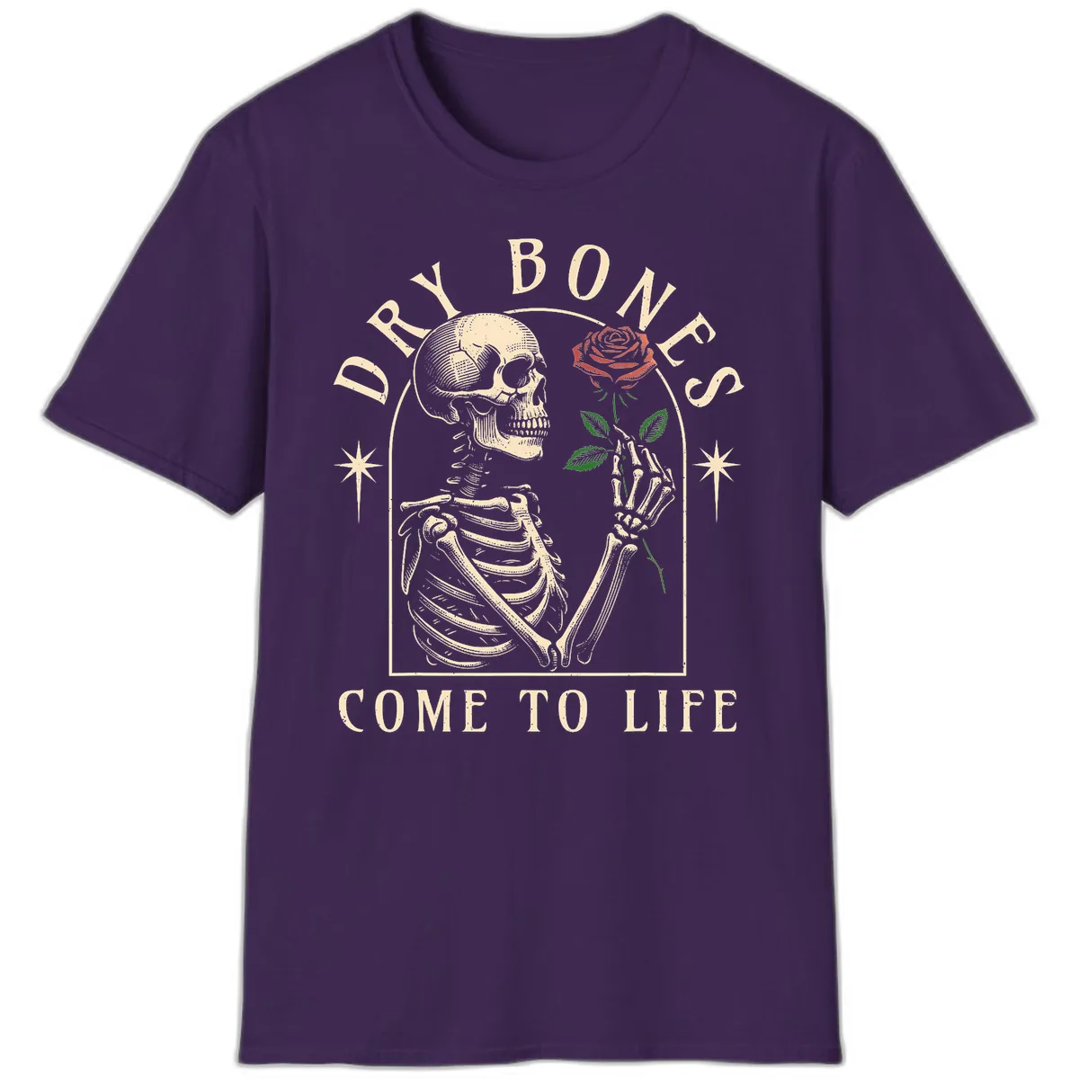 Dry Bones Come To Life T-Shirt in Purple