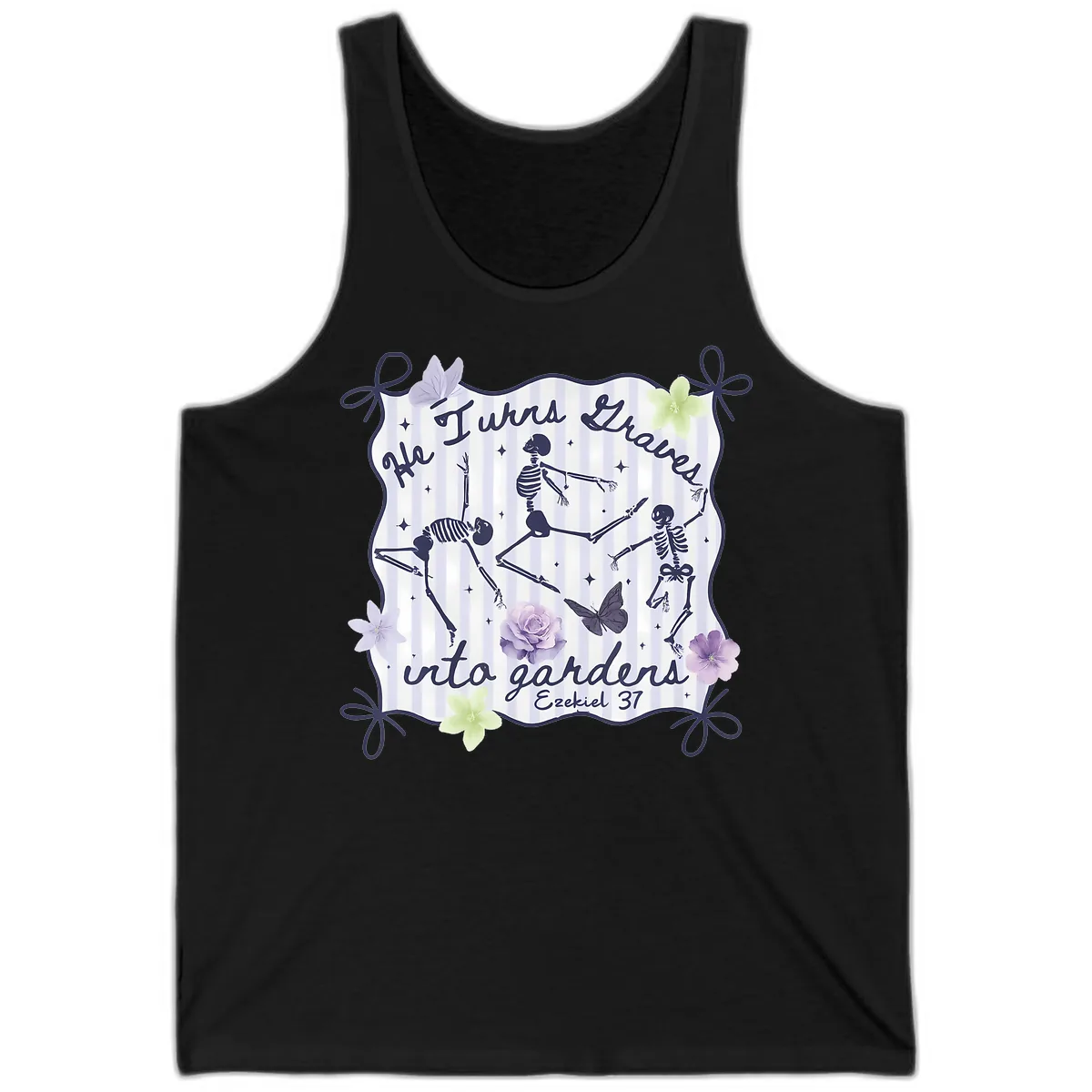 He Turns Graves Into Gardens Tank in Black