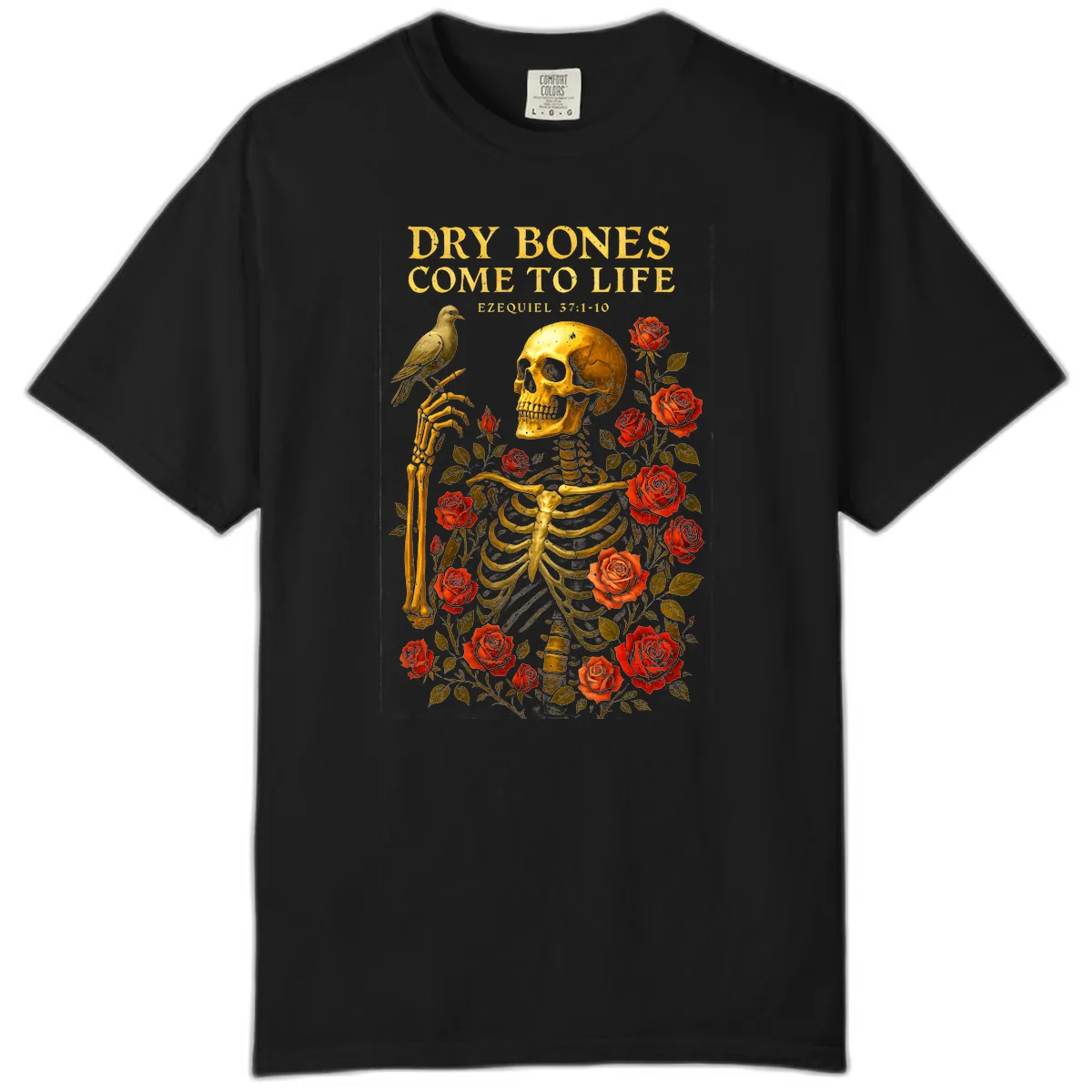 Dry Bones Come To Life Ezekiel Comfort Color in Black