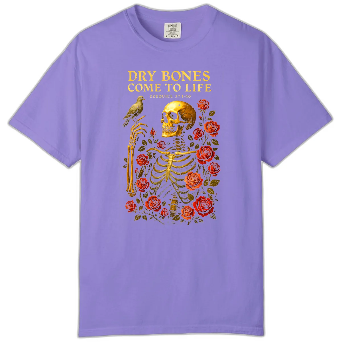 Dry Bones Come To Life Ezekiel Comfort Color in Violet