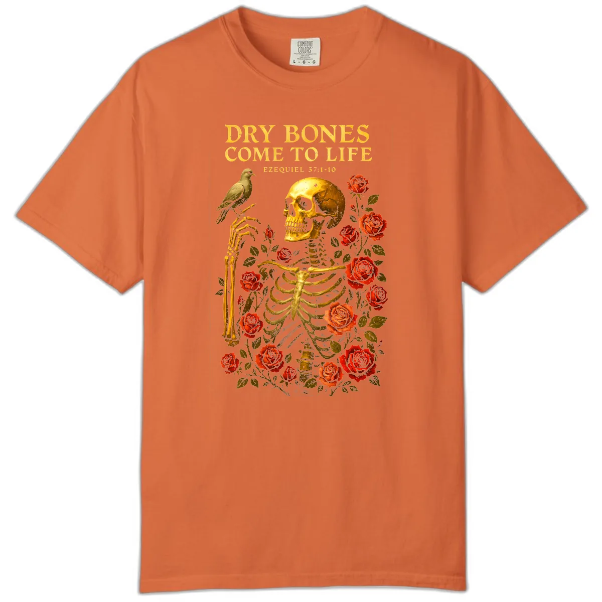 Dry Bones Come To Life Ezekiel Comfort Color in Burnt Orange