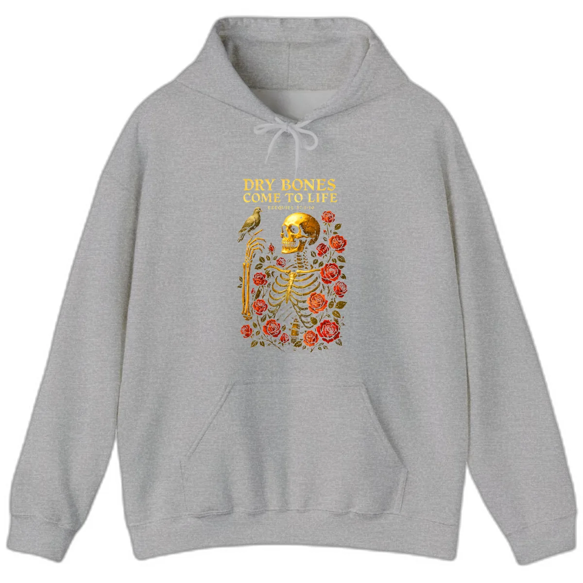 Dry Bones Come To Life Ezekiel Hoodie in Sport Grey