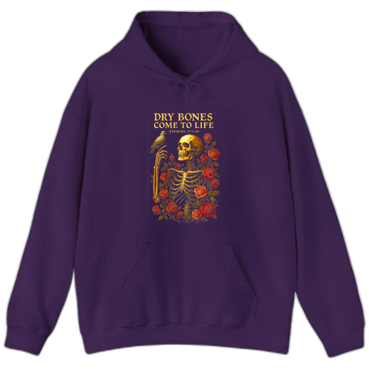 Dry Bones Come To Life Ezekiel Hoodie in Purple