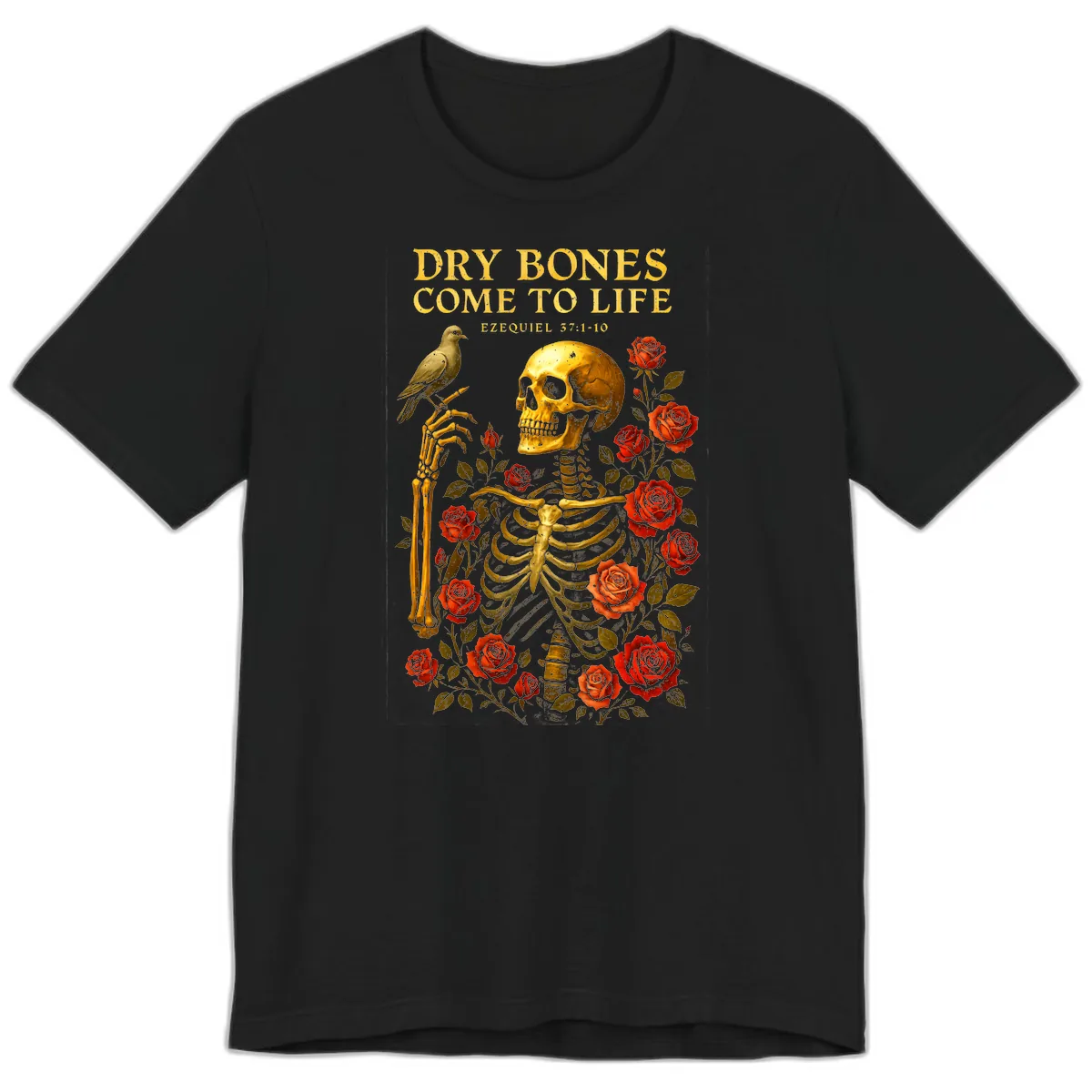 Dry Bones Come To Life Ezekiel Premium T-Shirt in Black