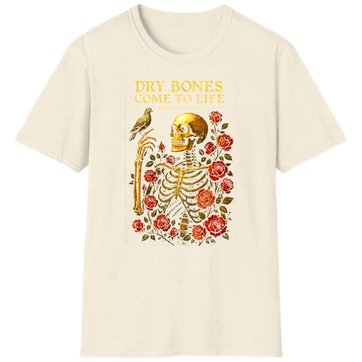 Dry Bones Come To Life Ezekiel T-Shirt in Natural