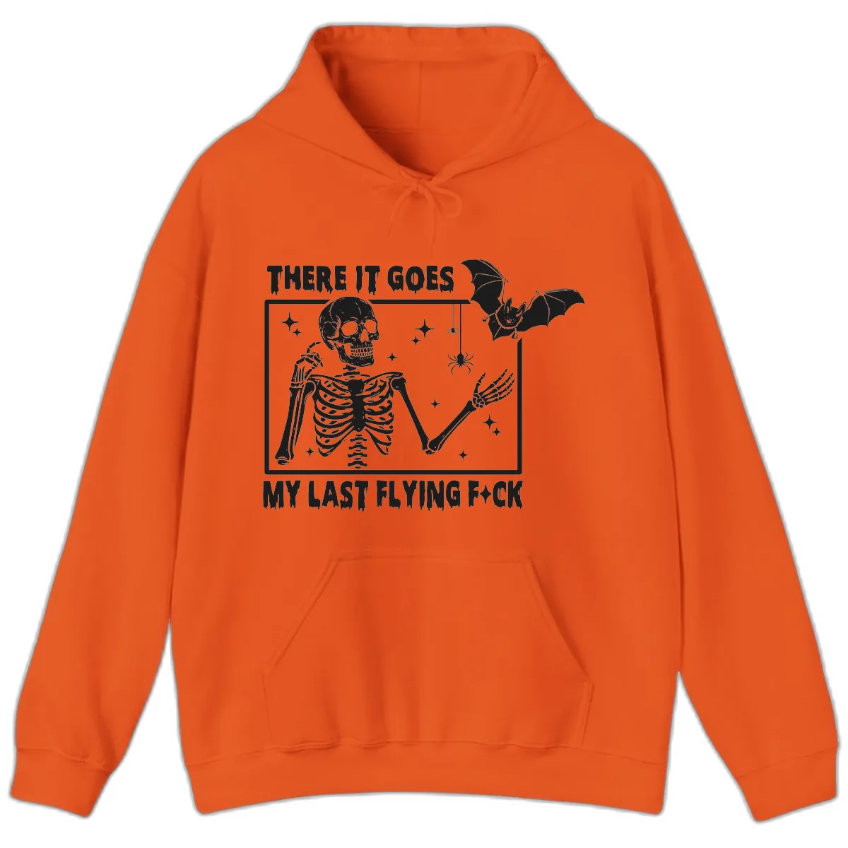 There It Goes My Last Flying F\*ck Hoodie in Orange