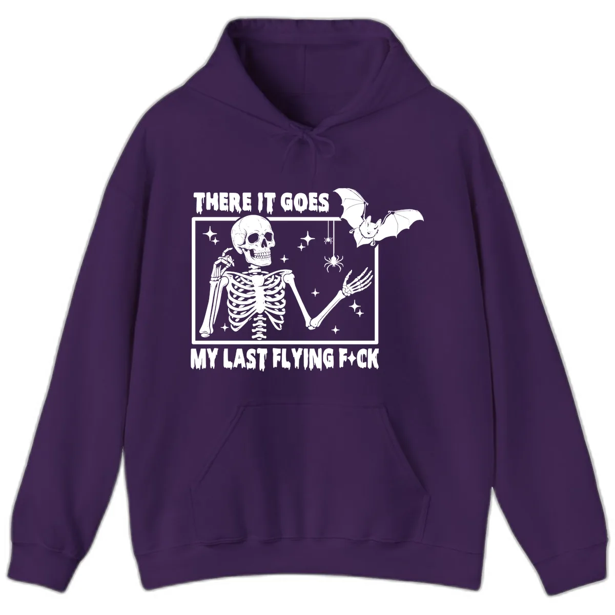 There It Goes My Last Flying F\*ck Hoodie in Purple