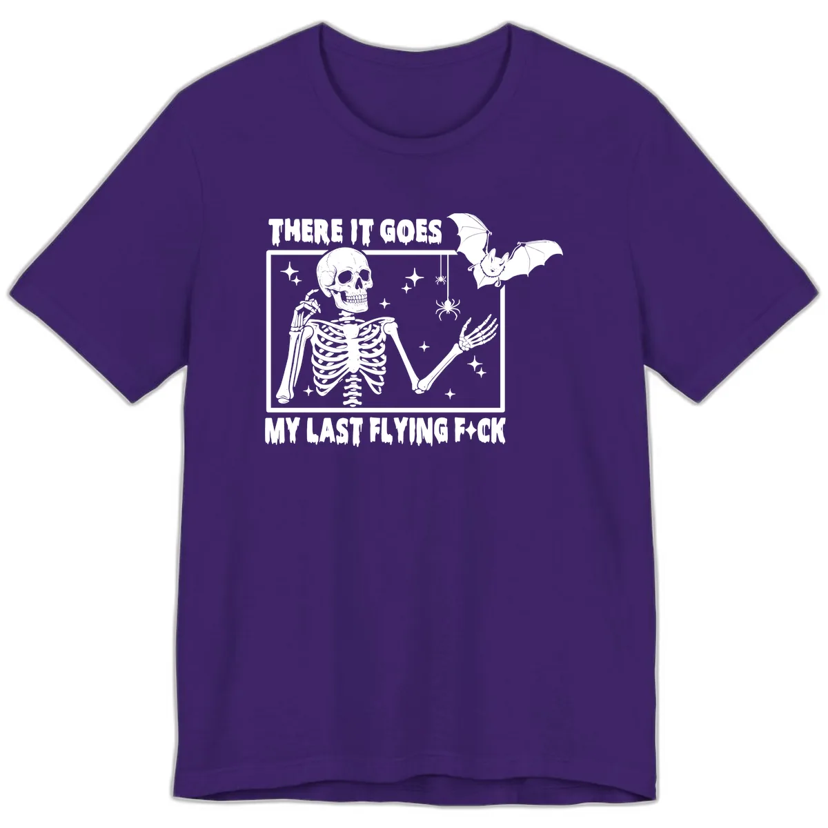 There It Goes My Last Flying F\*ck Premium T-Shirt in Team Purple