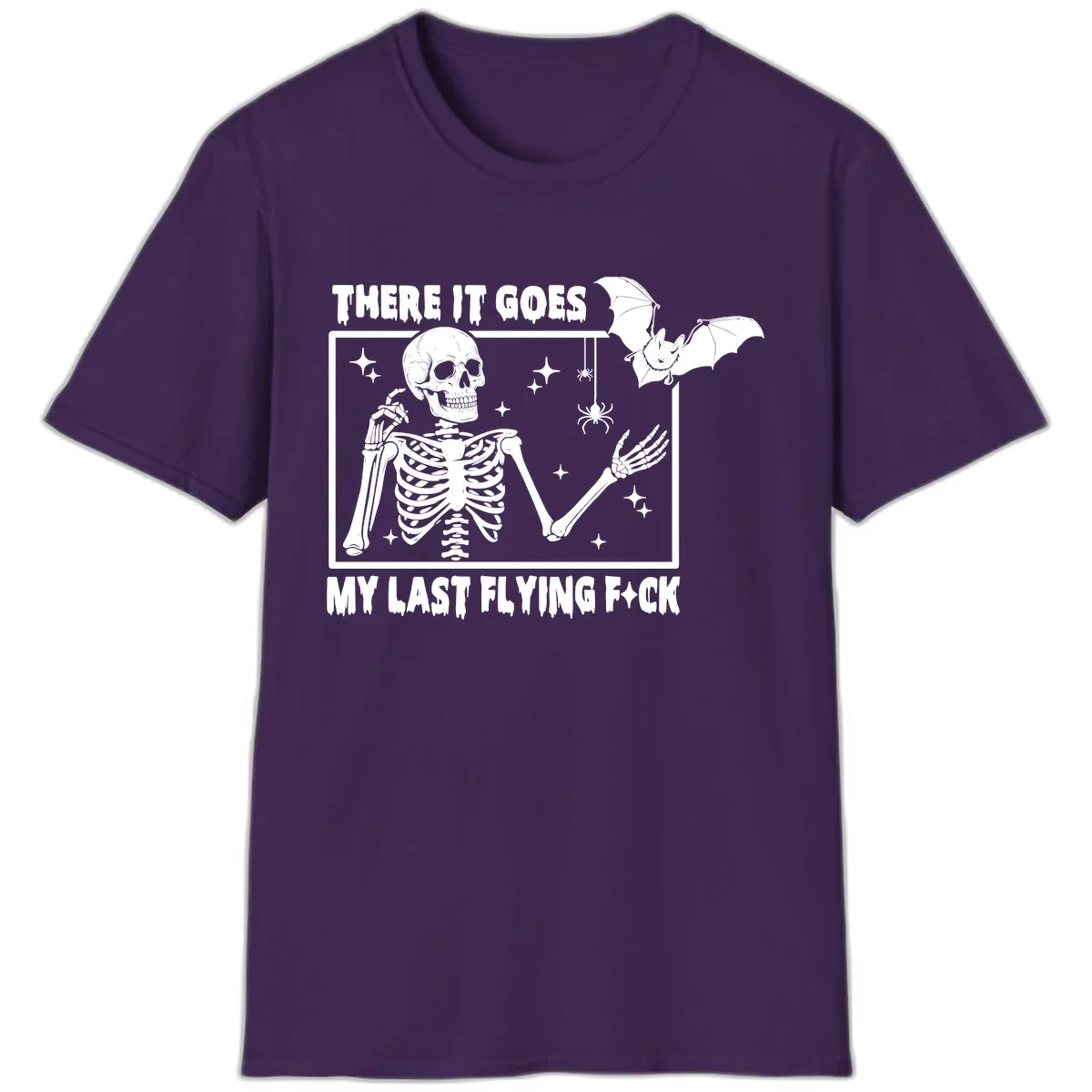 There It Goes My Last Flying F\*ck T-Shirt in Purple