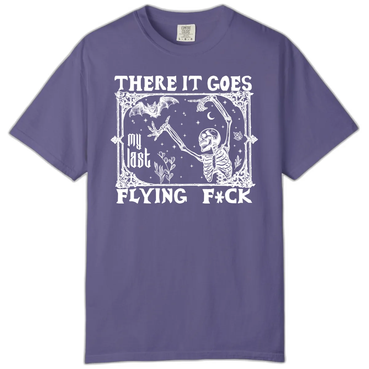 There It Goes My Last Flying Fck Comfort Color in Grape