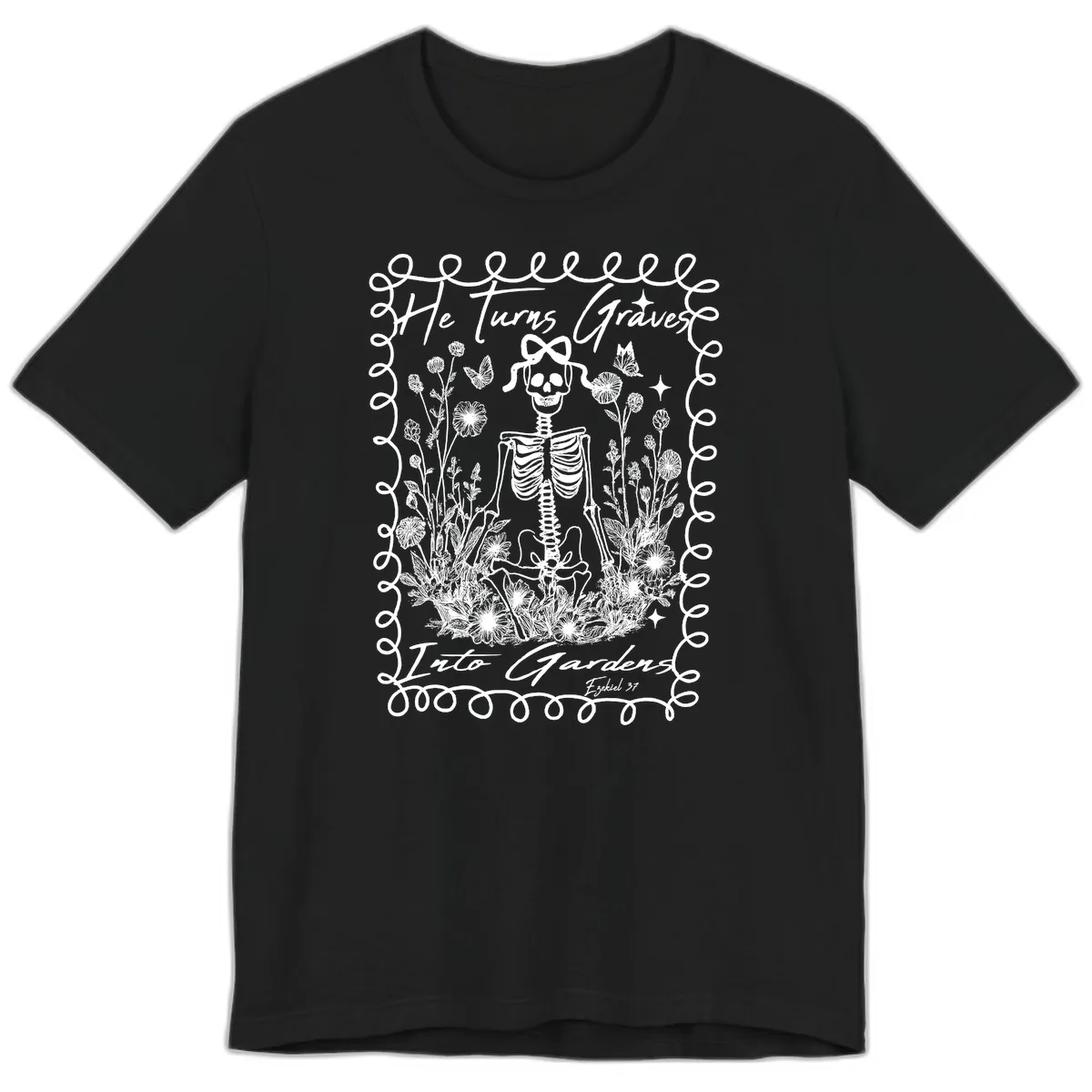 He Turns Graves Into Gardens Design Premium T-Shirt in Black