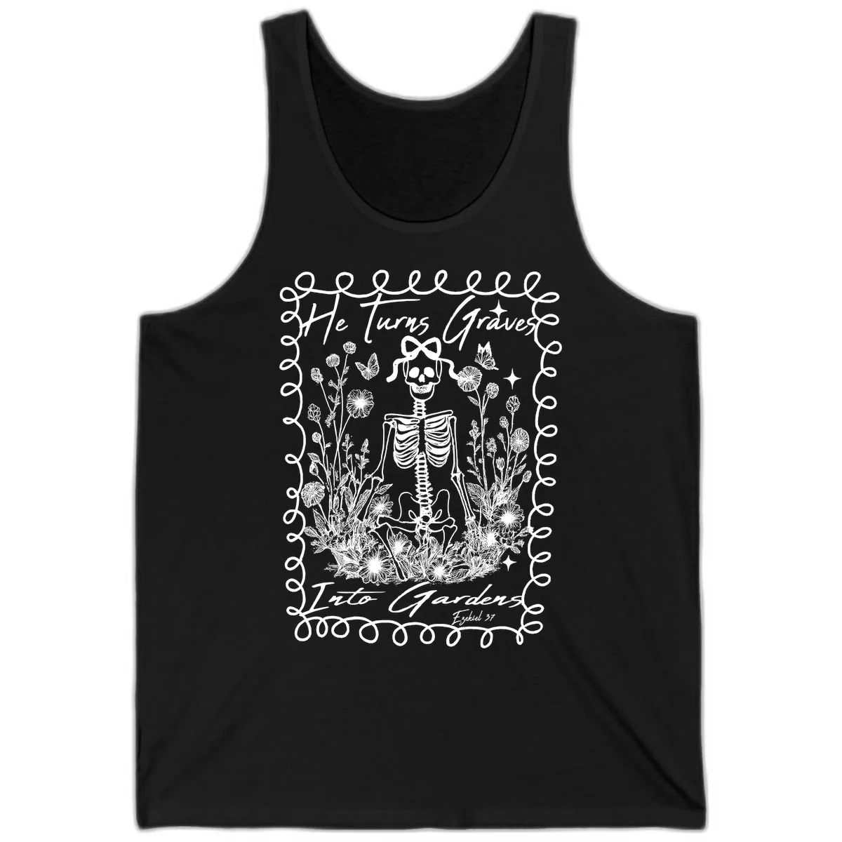 He Turns Graves Into Gardens Design Tank in Black