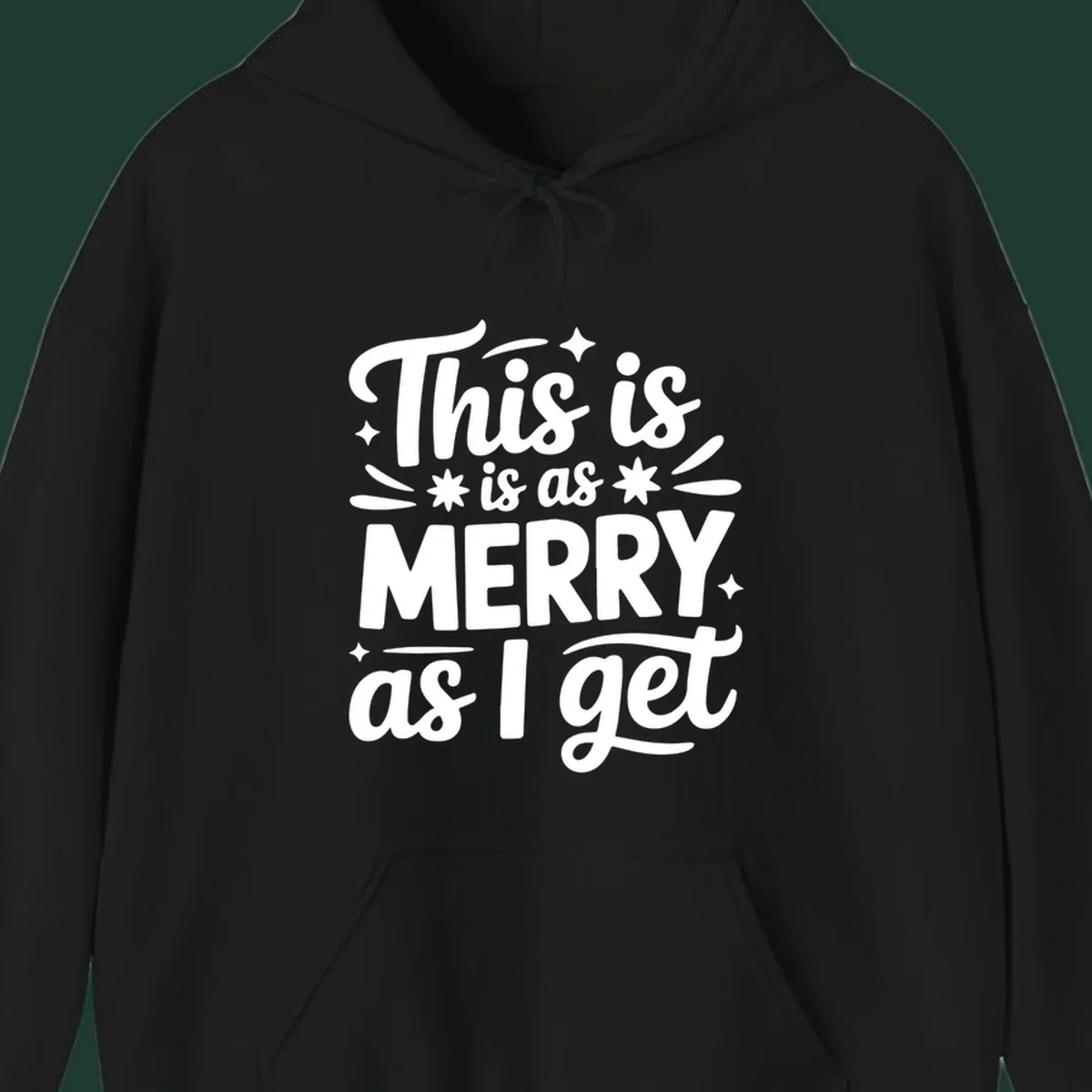 This is as merry as I get typography design with stars and swirls.