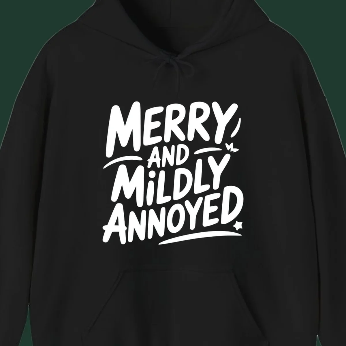 Merry And Mildly Annoyed typography design