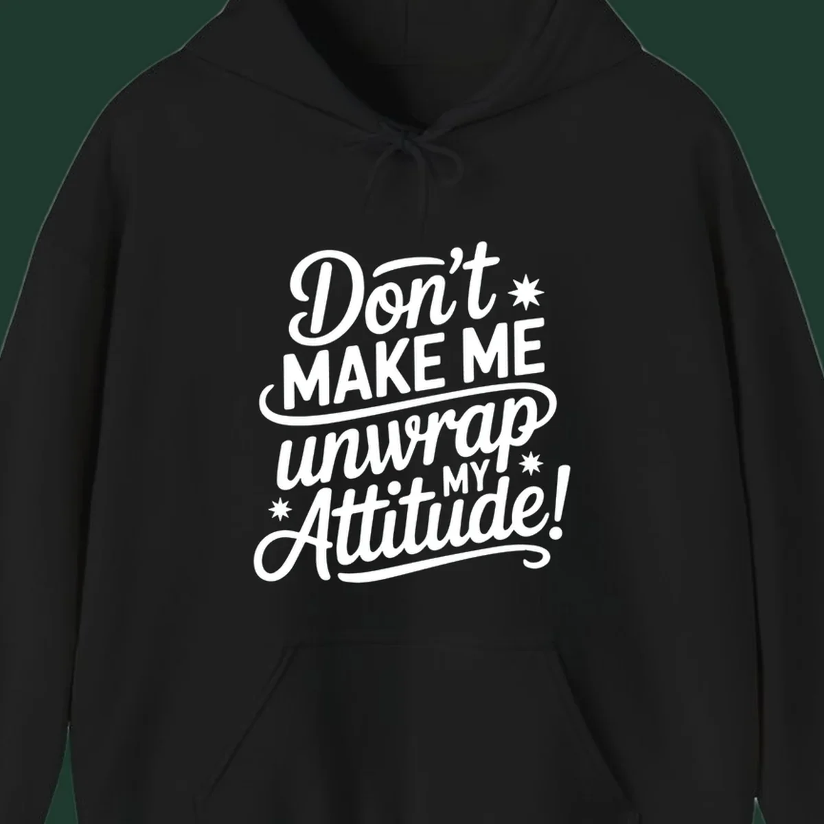 Attitude warning graphic text design.