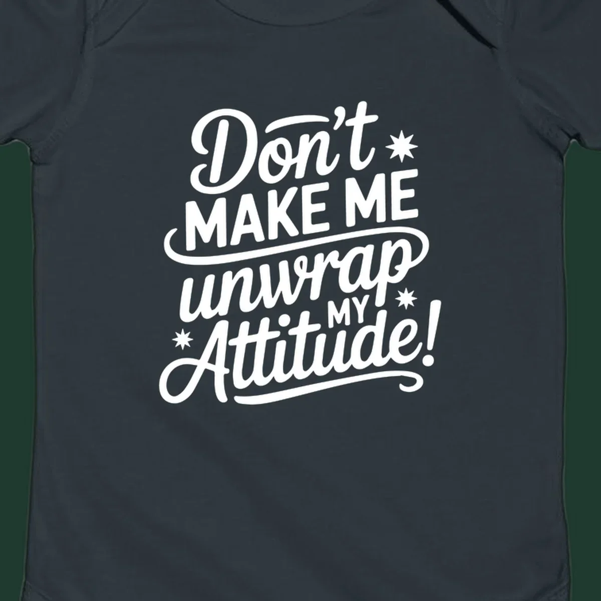 Attitude warning graphic text design.