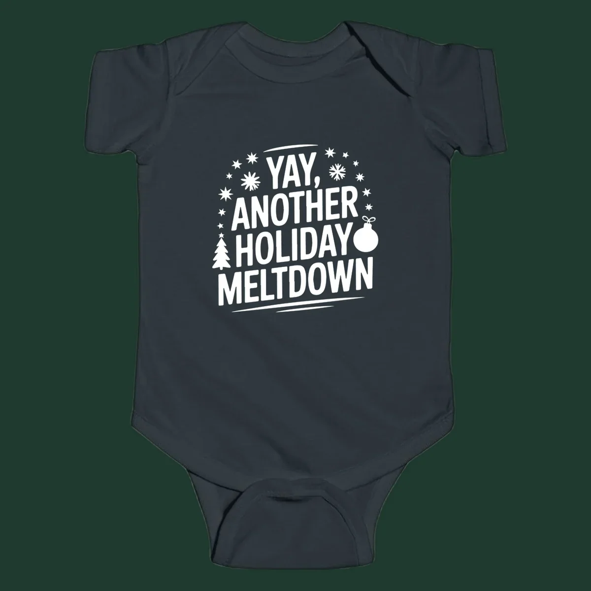 Yay, Another Holiday Meltdown text with christmas graphics. holiday-meltdown-quote.