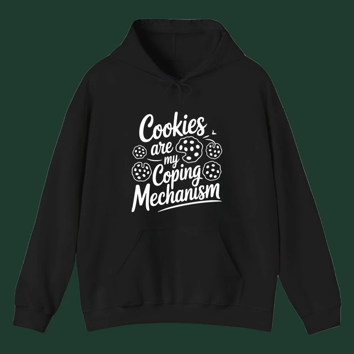 Typography design with cookies: Cookies are my Coping Mechanism.