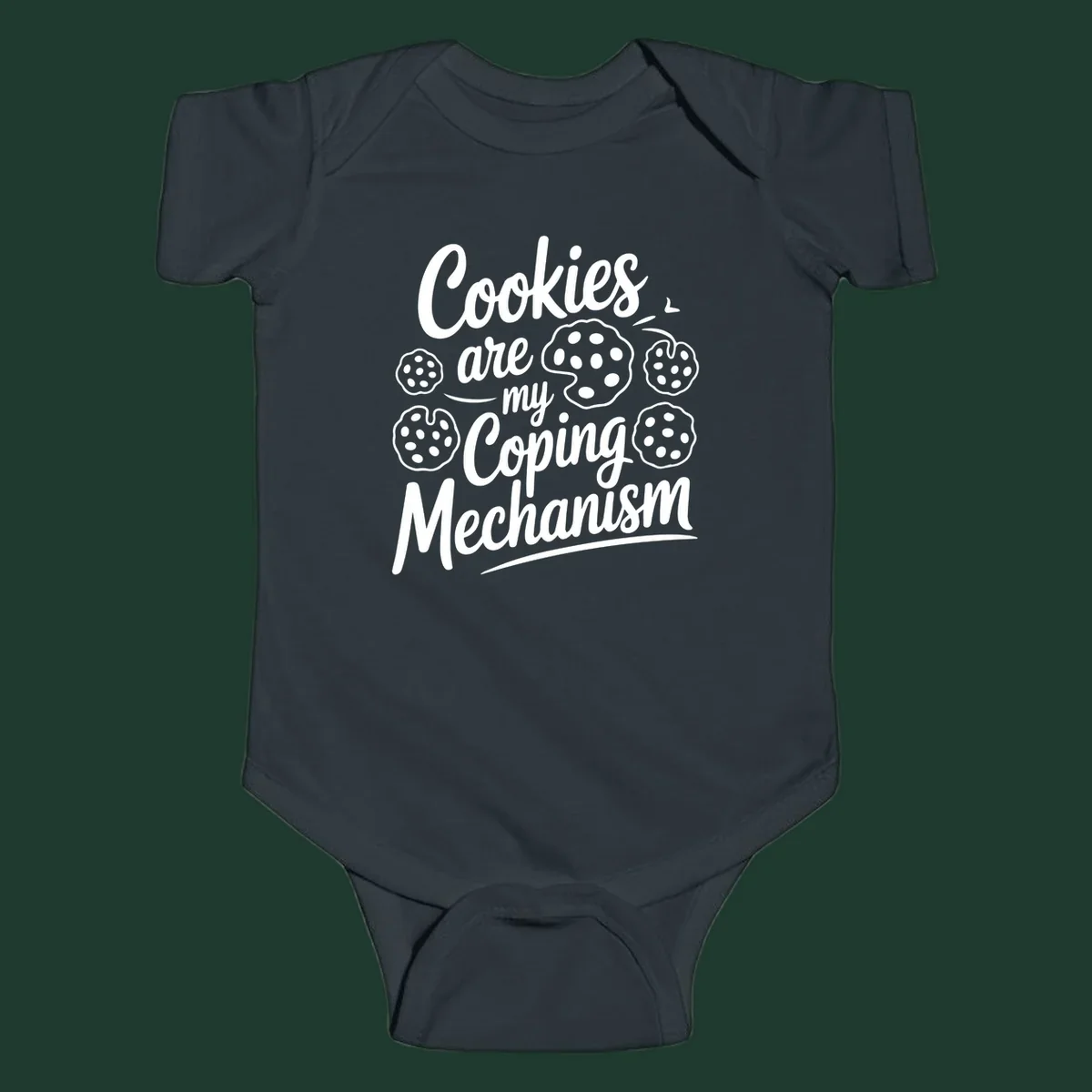 Typography design with cookies: Cookies are my Coping Mechanism.