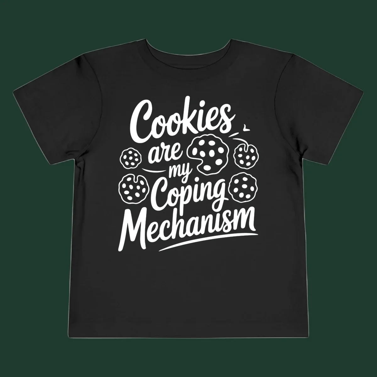 Typography design with cookies: Cookies are my Coping Mechanism.