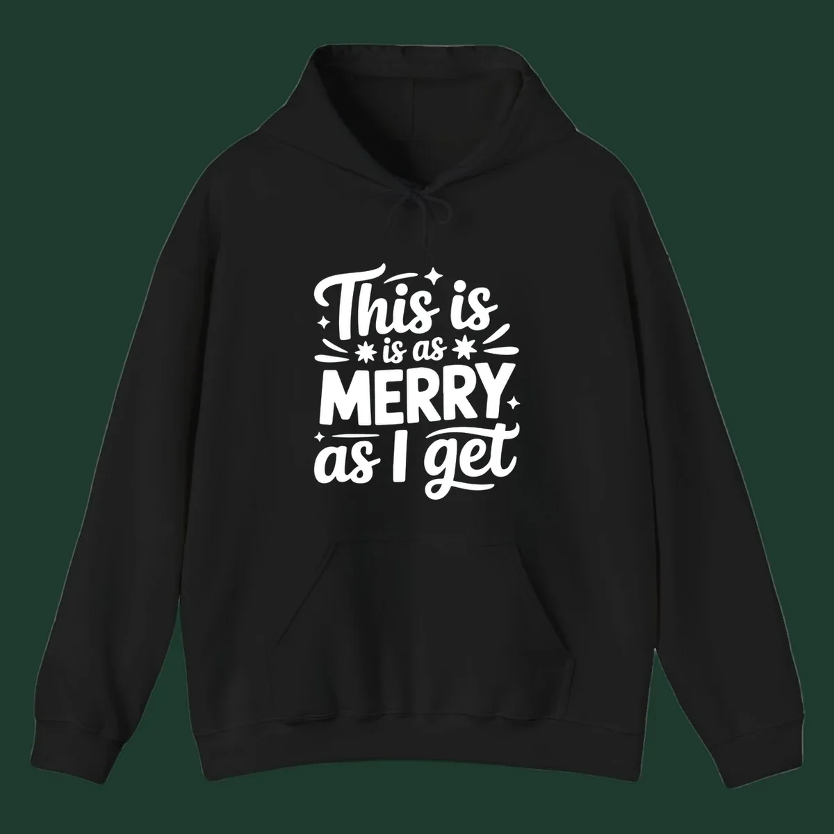 This is as merry as I get typography design with stars and swirls.
