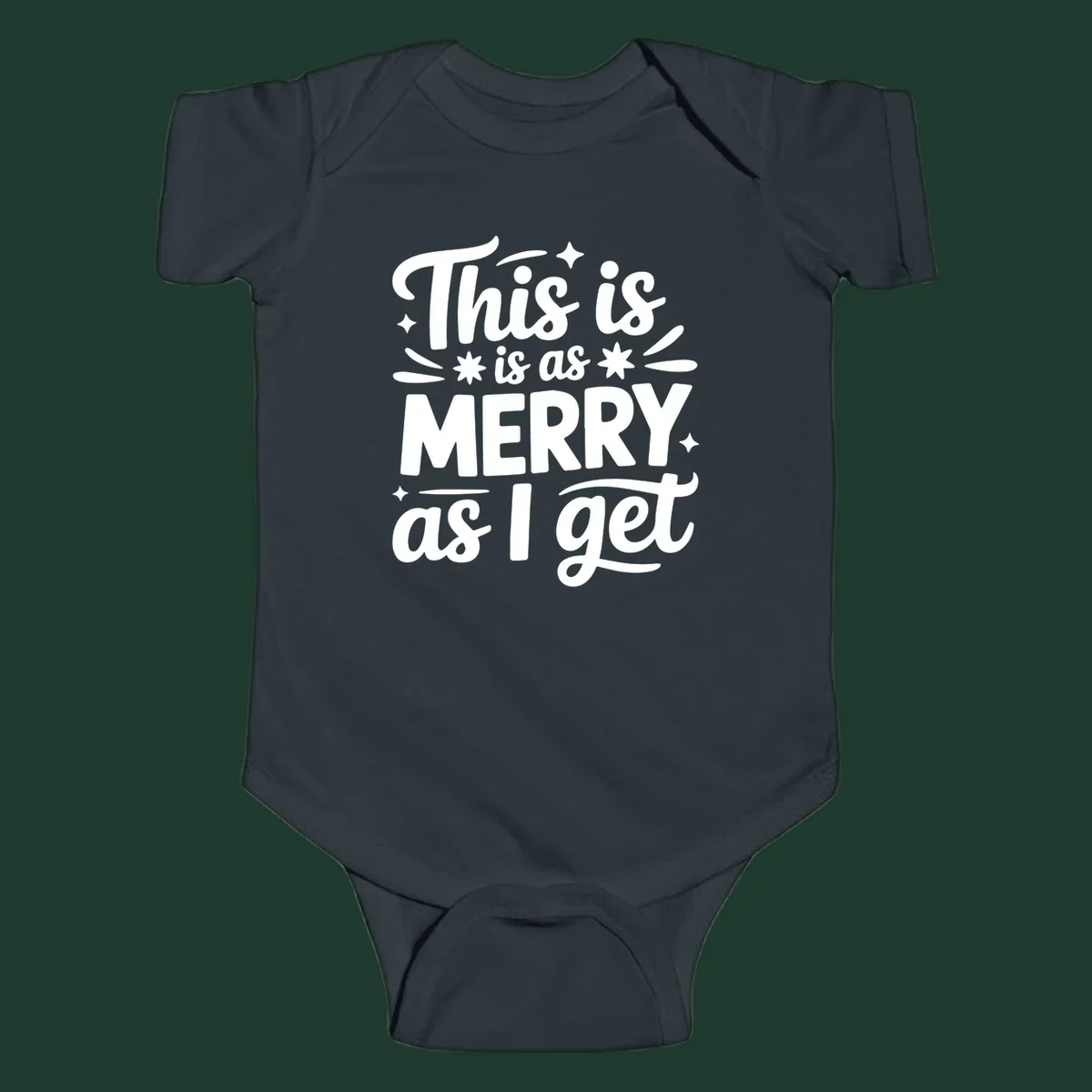 This is as merry as I get typography design with stars and swirls.