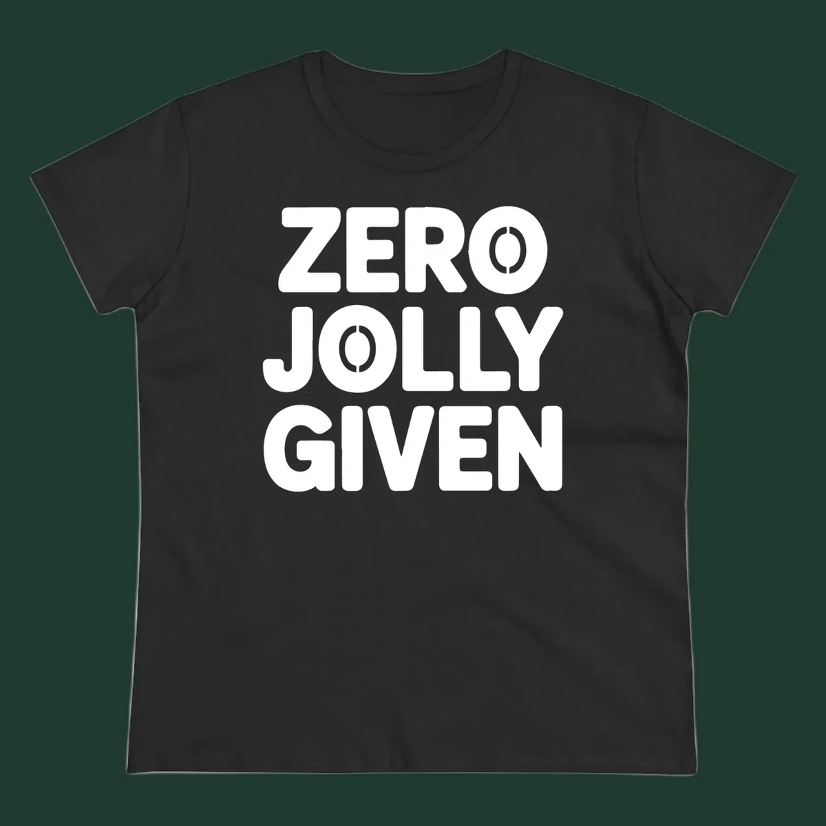 Zero Jolly Given phrase in bold uppercase typography with stencil O's.