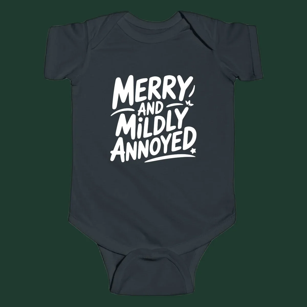 Merry And Mildly Annoyed typography design