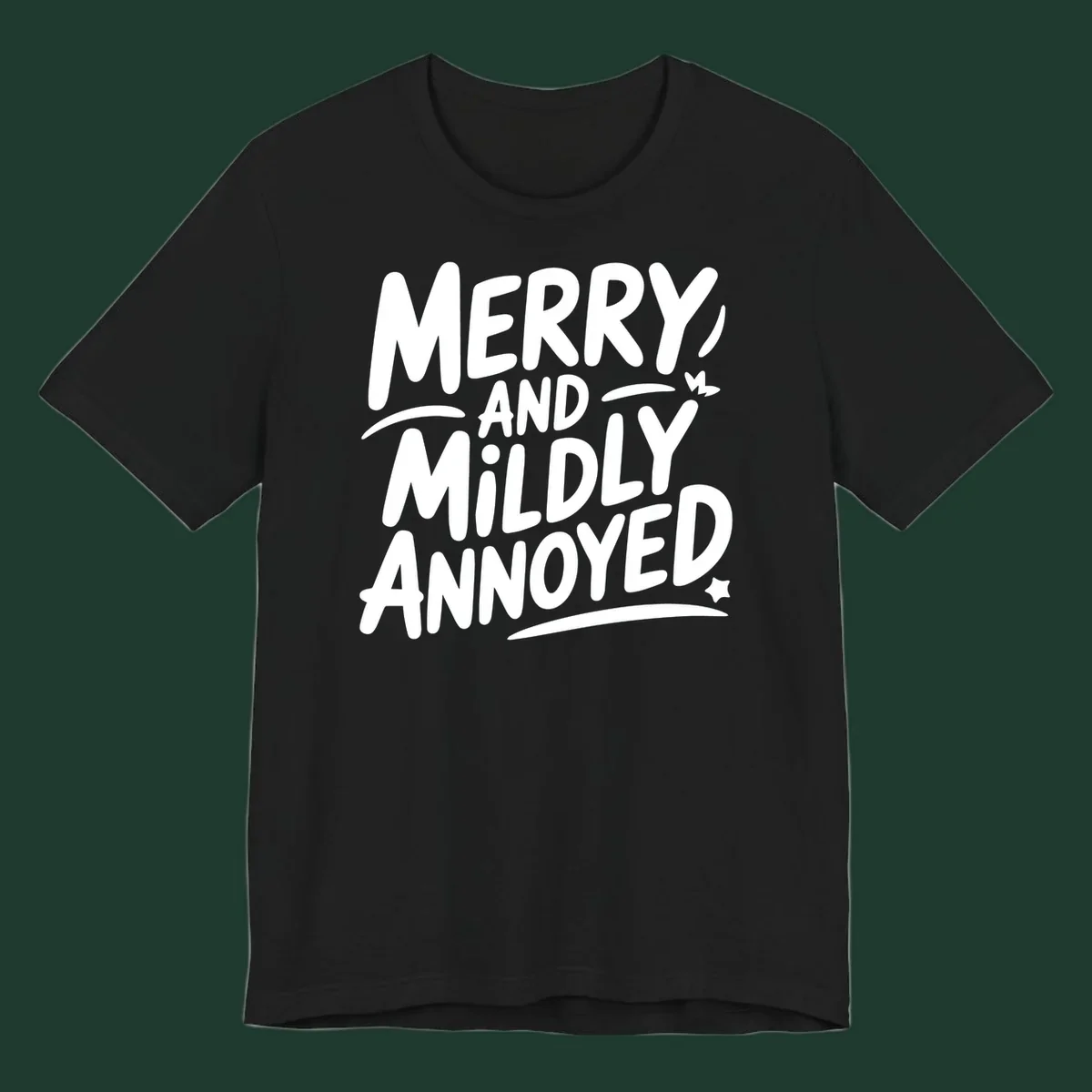 Merry And Mildly Annoyed typography design