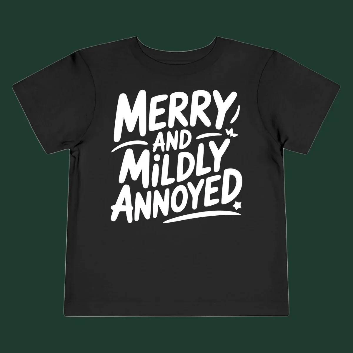 Merry And Mildly Annoyed typography design