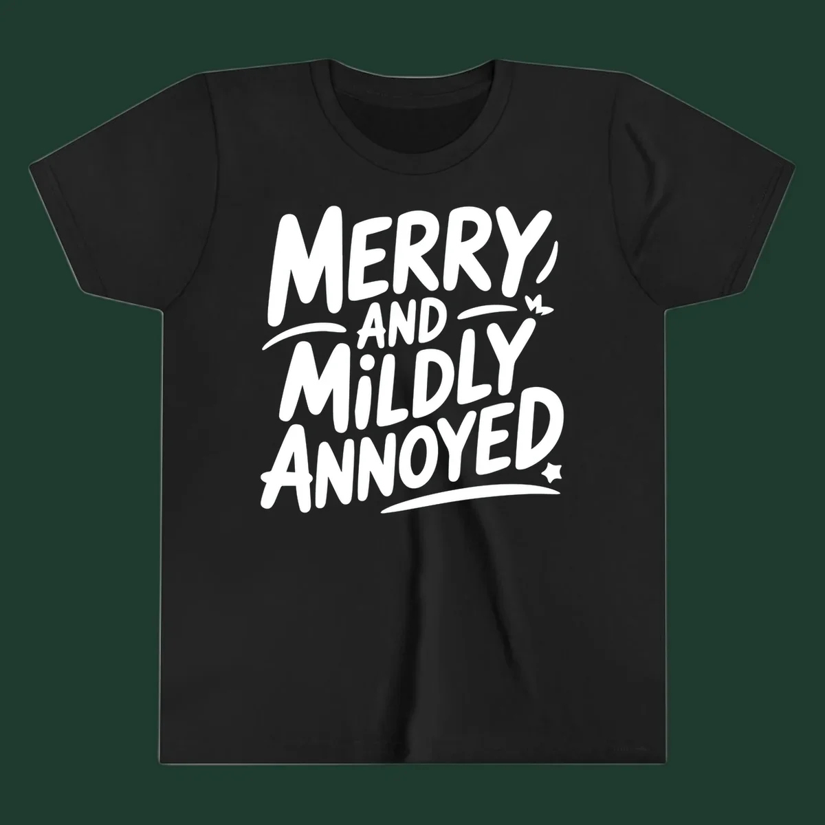 Merry And Mildly Annoyed typography design