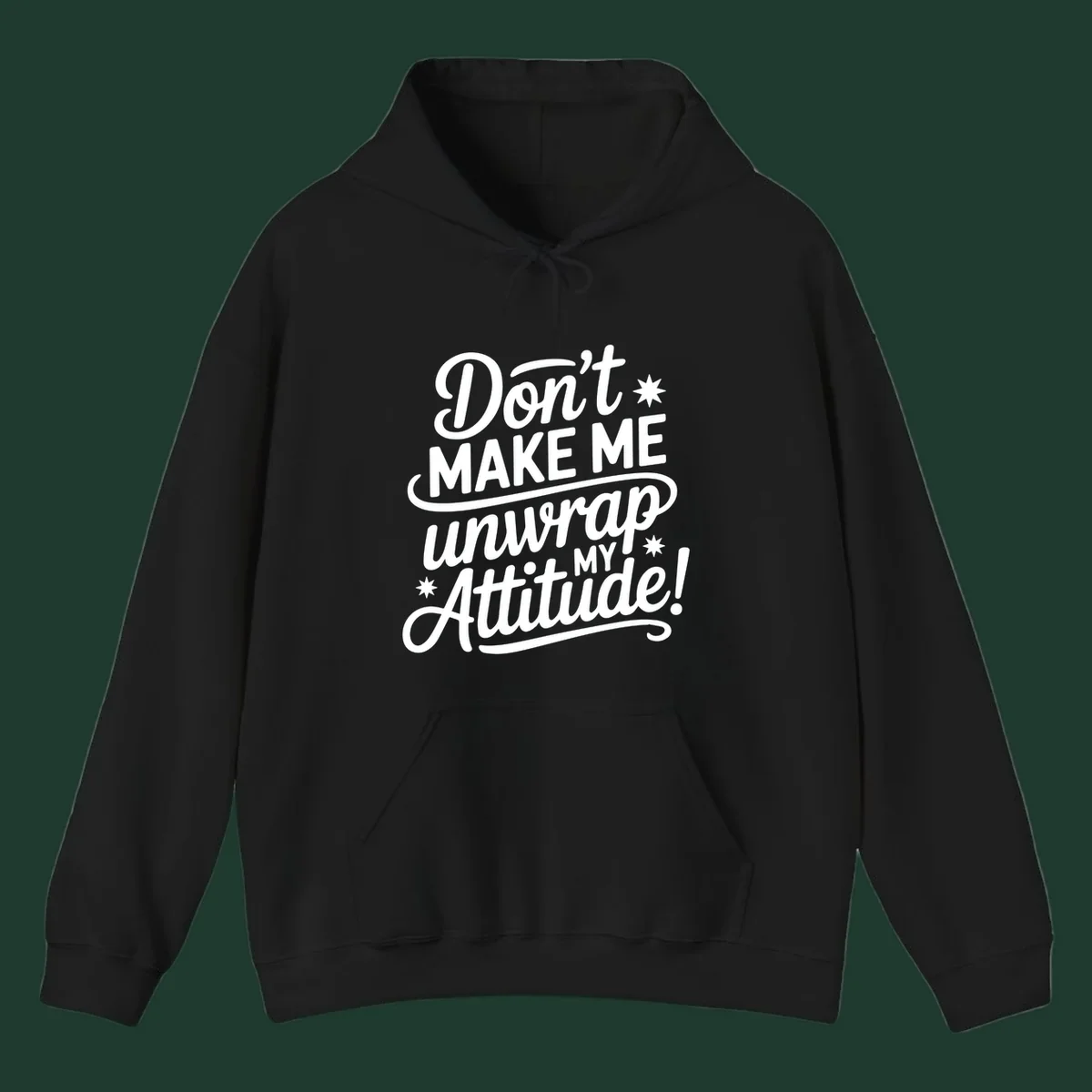 Attitude warning graphic text design.