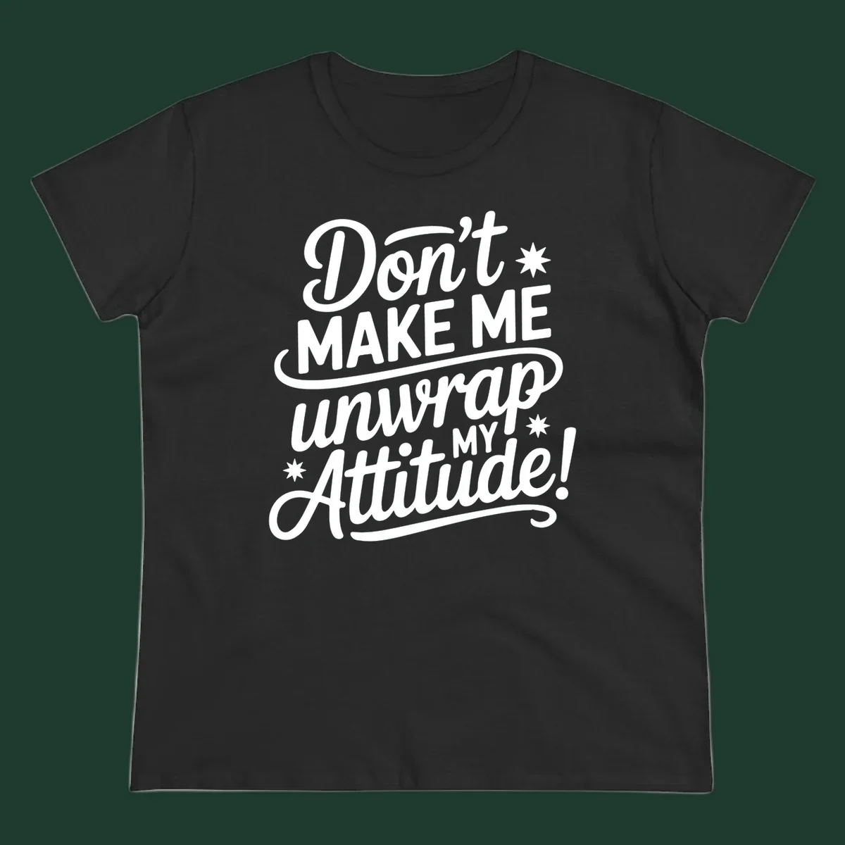 Attitude warning graphic text design.
