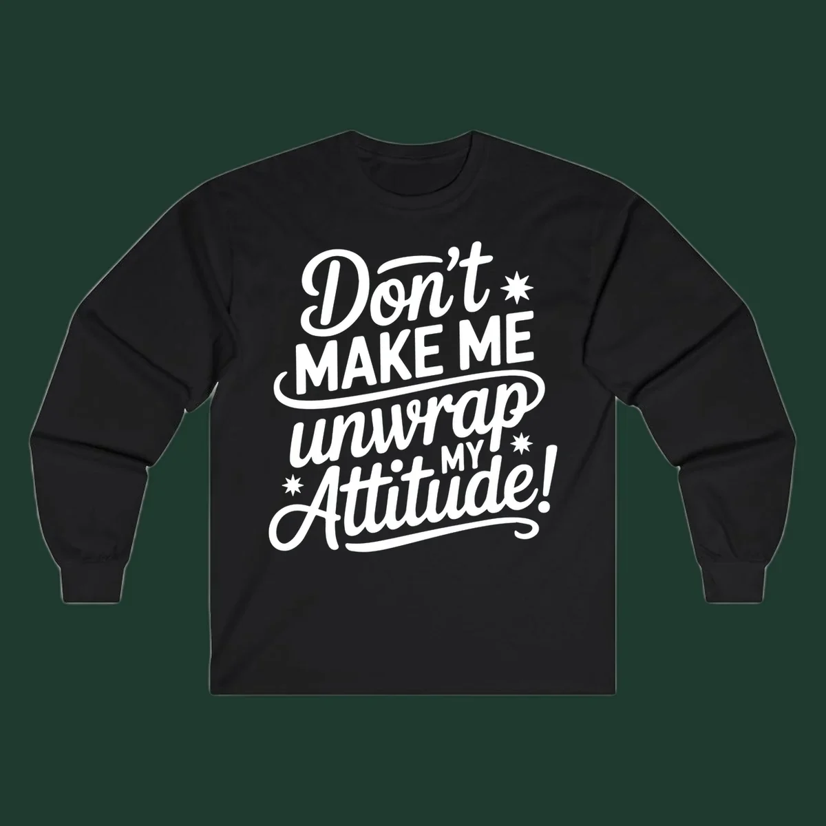 Attitude warning graphic text design.