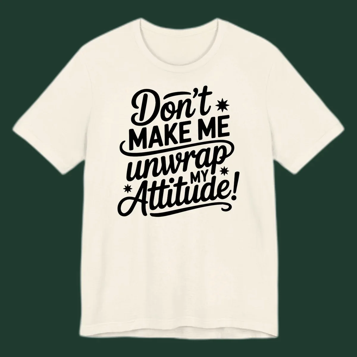 Attitude warning graphic text design.