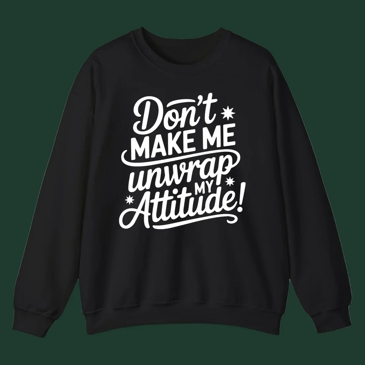 Attitude warning graphic text design.