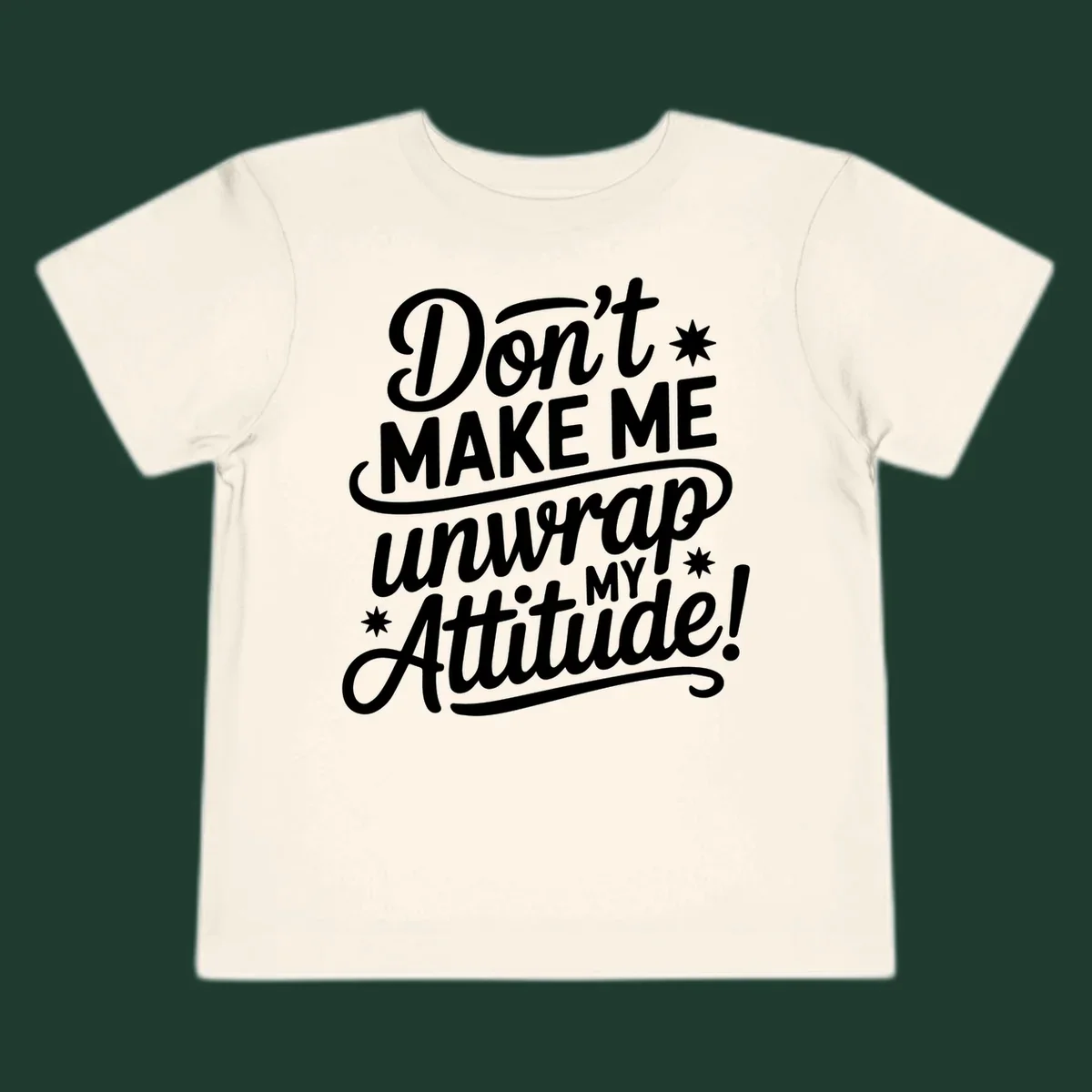 Attitude warning graphic text design.