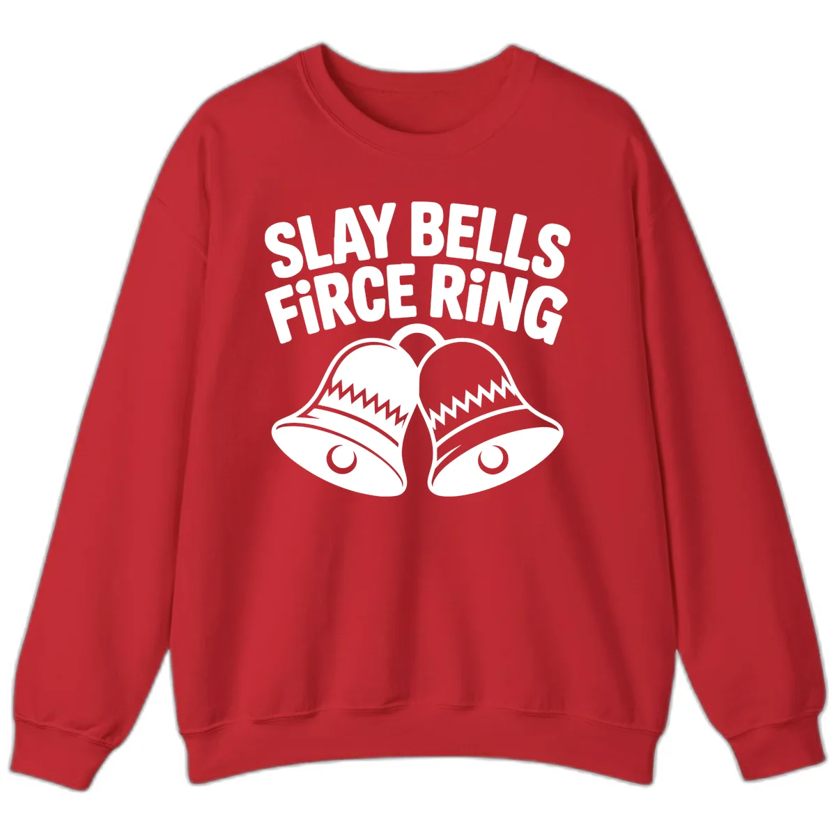 Slay Bells Fierce Ring Sweatshirt in Red