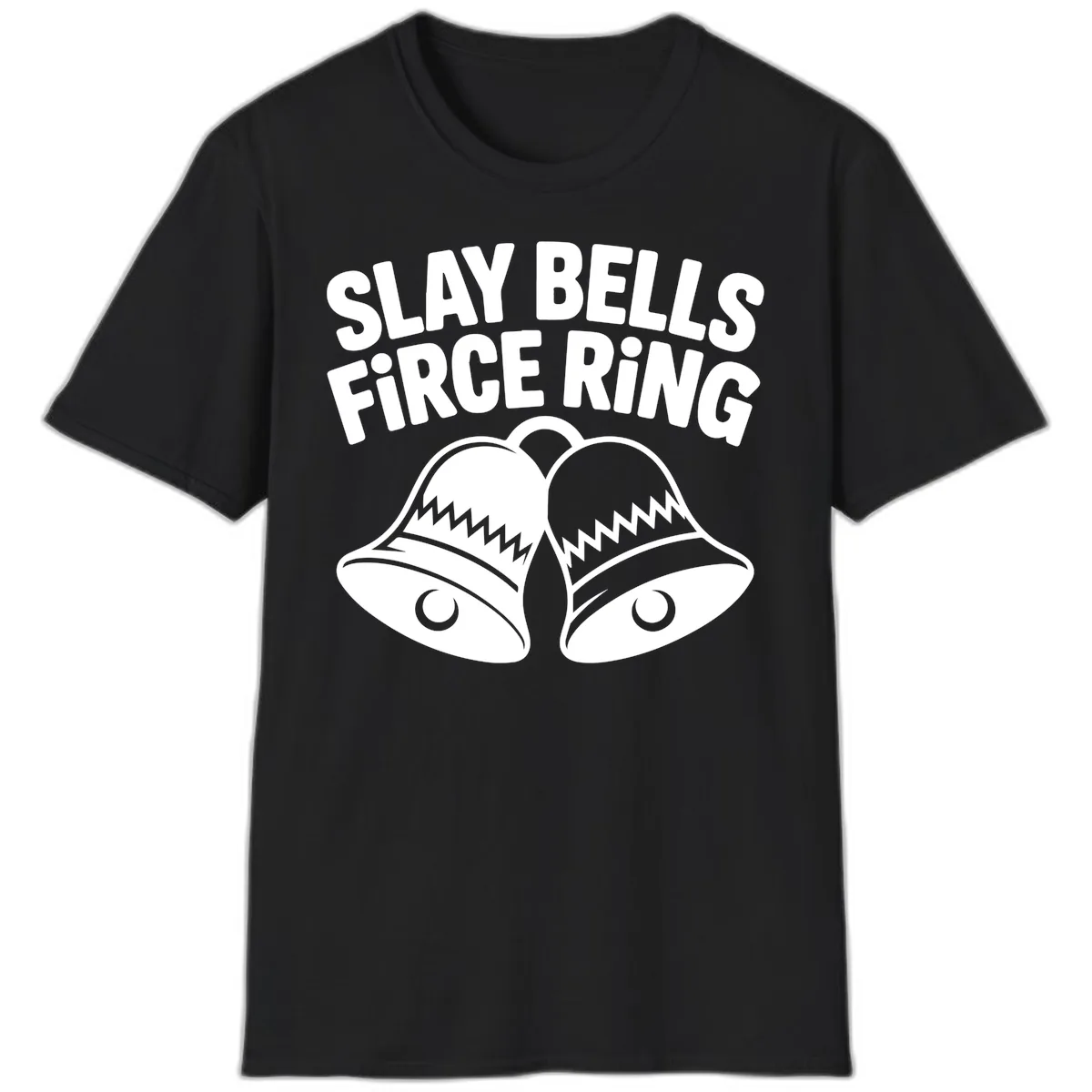 Slay Bells Fierce Ring T-Shirt in Black