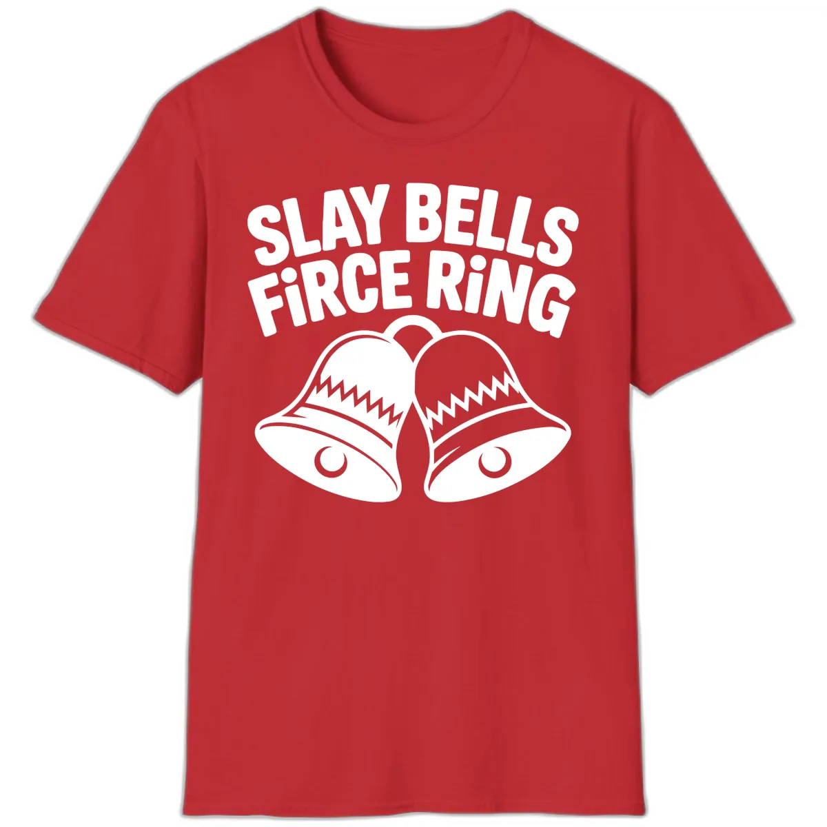 Slay Bells Fierce Ring T-Shirt in Red