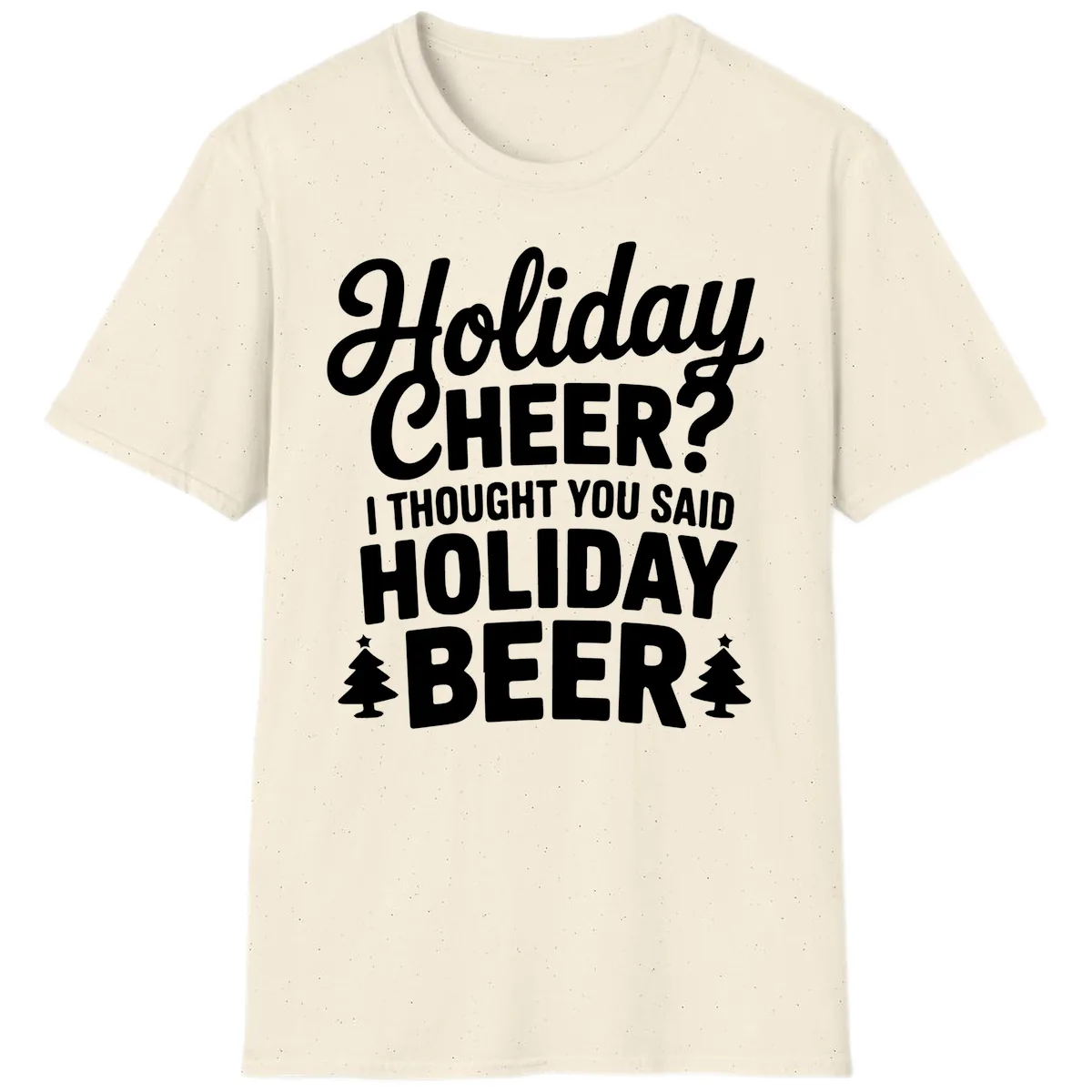 Holiday Beer Pun Graphic T-Shirt in Natural
