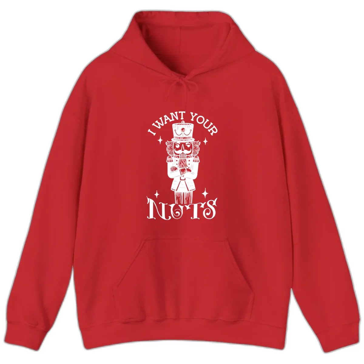 Nutcracker I Want Your Nuts Hoodie in Red