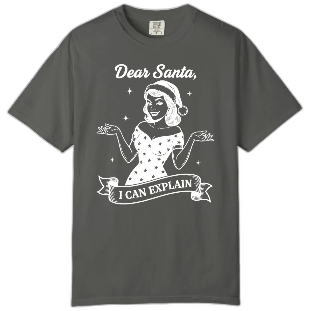 Dear Santa I Can Explain Design Comfort Color in Pepper