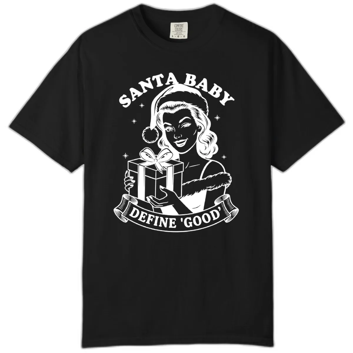 Santa Baby Define Good Comfort Color in Black